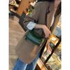 Cylinder Bag Genuine Leather Mini Bag for Mobile Phone Soft Leather Shoulder Bag All Crossbody Bag