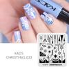 Пластина для штамповки ногтей Рождество 033 Трафарет для ногтей для дизайна маникюрного салона Инструмент для печати маникюра