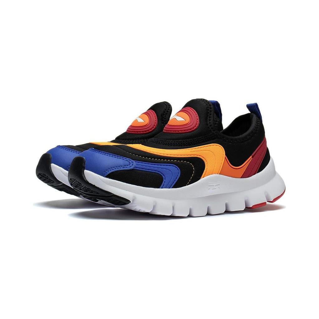 Li Ning Kids Q Cloud 1.5 Удобная универсальная нескользящая износостойкая повседневная обувь Детская повседневная обувь Черный Синий Оранжевый YKNT018-1
