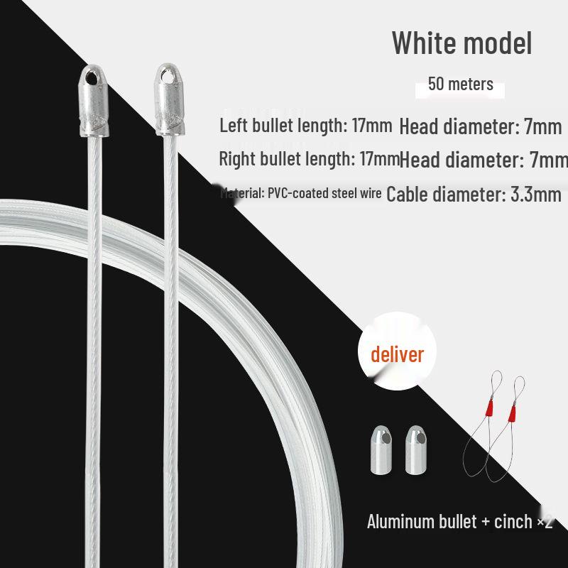 Электрик Протяжка кабеля с роликовой головкой для скрытой электропроводки