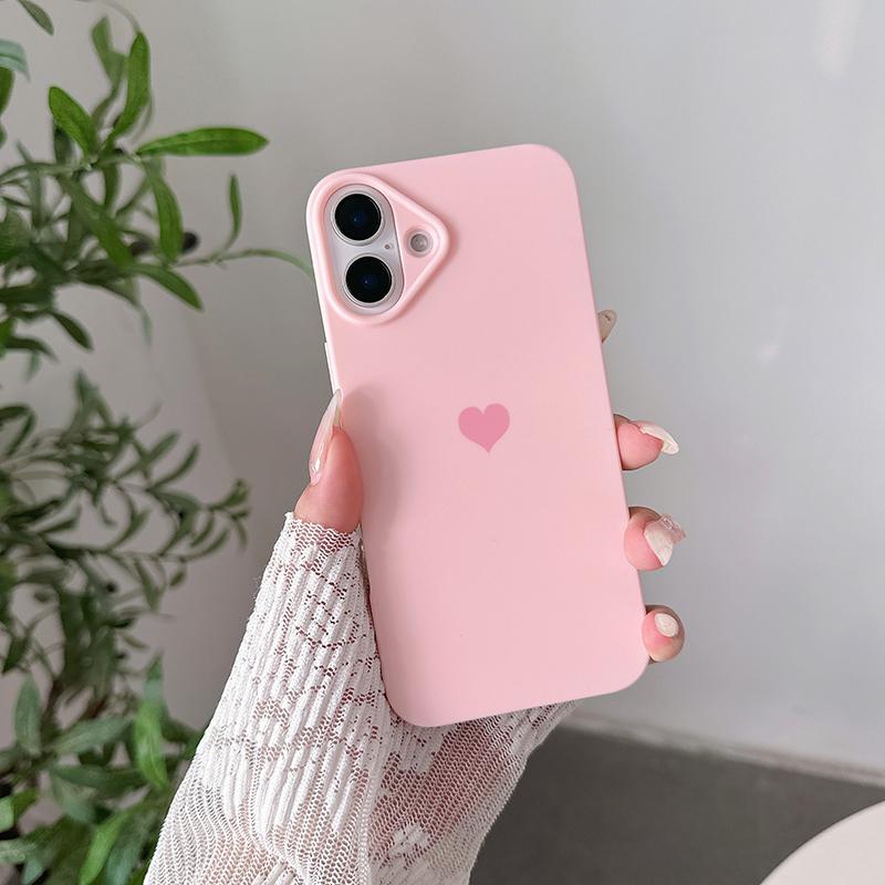 Love Candy Color Silicone Soft Case For iPhone 16 16E 15 14 13 12 11 Pro XS Max X XR Plus Ultra Thin Matte Back Cover Caso Shell
