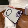 Чехол для iPhone 16e/17e Прозрачный Магнитный Корпус Гальванизированная Рамка для Камеры Чехол для Телефона