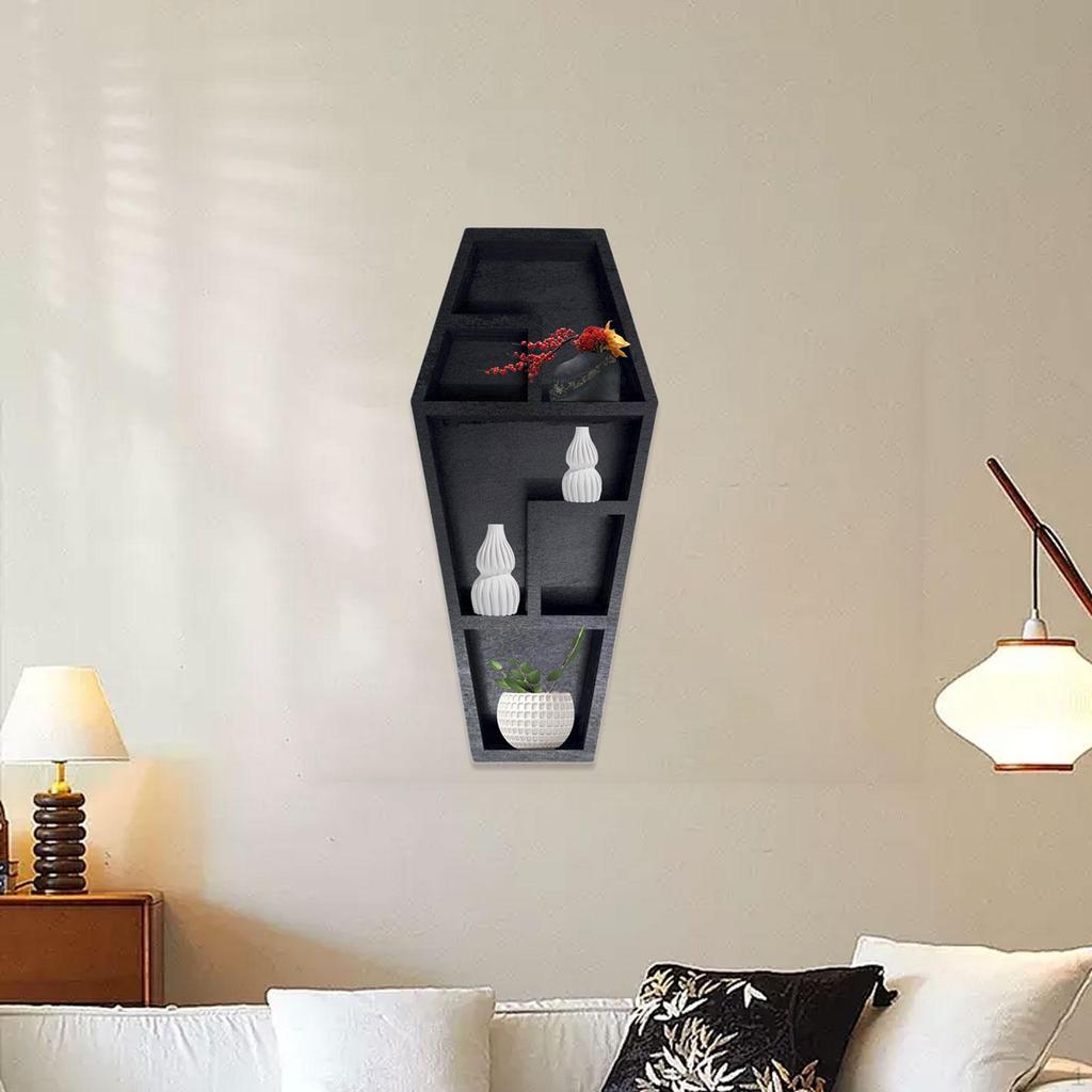 Антикварная деревянная полка-подставка, Универсальный подвесной органайзер для использования в квартире