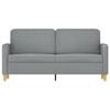 VidaXL Canapé à 2 places Gris clair 140 cm Tissu 359478