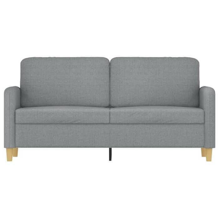 VidaXL Canapé à 2 places Gris clair 140 cm Tissu 359478