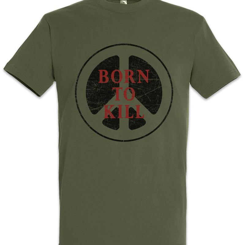 Born To Kill Peace Sign T Shirt Symbol Ego Shooter Gamer Fun Gaming Nerd Geek