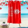 Пляжное полотенце Wydad AC Print, Большое, Мягкое, Быстросохнущее, для Пляжа, Кемпинга, Плавания