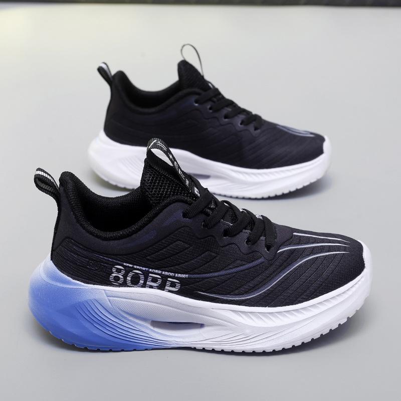 Новые кроссовки для бега для пап мужские на все четыре сезона детские студенческие молодежные гоночные карбоновая подошва сверхлегкие амортизирующие спортивные кроссовки для бега женские