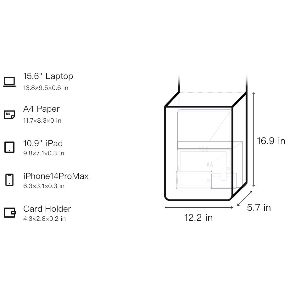 New FILA Fabric Backpack Extra Small Men's Black F13M443101FBK