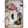 Garden Flower Rules Metal Sign Vintage Metal Plaque Plates Decor For Pub Bar Home Wall Decor Art Tin Signs Flower Poster Gift