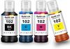 Чернила 102 Et-3850 Et-4850 Et-2856 Et-2750 Совместимый картридж Для Epson 102 Мультипак Совместимая бутылка Для Epson Ecotank Et