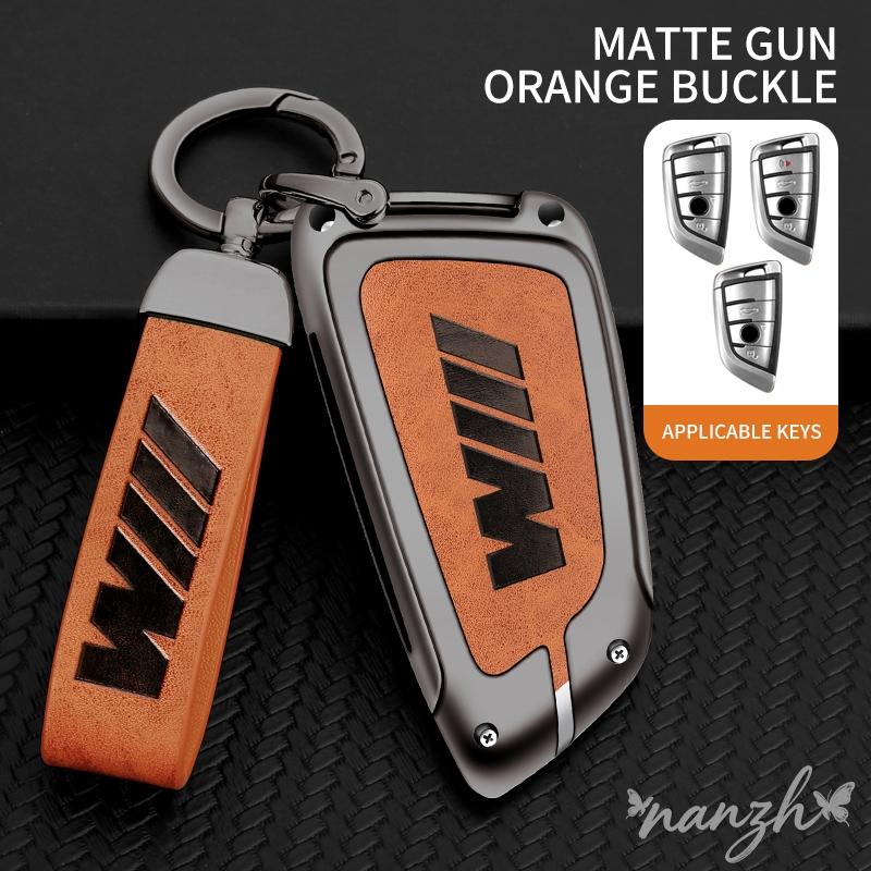 Keychain For BMW X1 X4 X5 F15 X6 F16 G30 7 Series G11 F48 F39 525 f30 118i 218i 320i Zinc Alloy Holder Shell Car Key Case Cover
