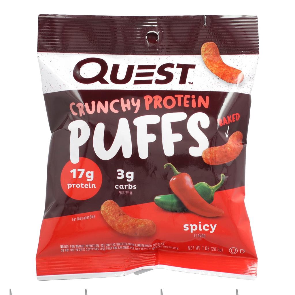 Quest Nutrition, Хрустящие протеиновые шарики, Острые, 10 упаковок, 28,5 г (1 унция) каждый