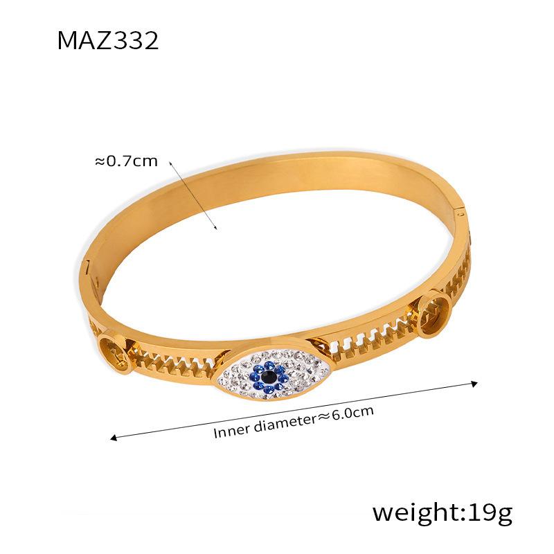 Браслет с бриллиантами и надписью «Дьявольский глаз» с индивидуальным дизайном, женский, с зазубренным ажурным золотым браслетом, ювелирные изделия