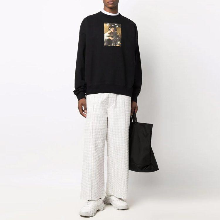 OFF WHITE Худи мужское FW21 Черный OMBA054F21FLE0101084