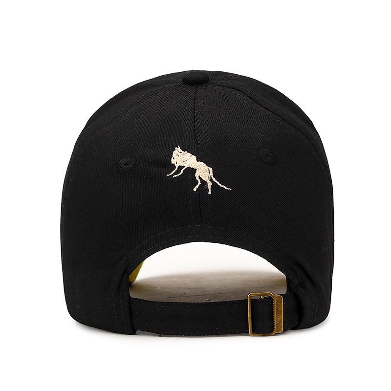 Embroidered M Wolf Baseball Cap Spring Casual Men's and Women's Sun Hat Youth Trendy and Versatile Hat