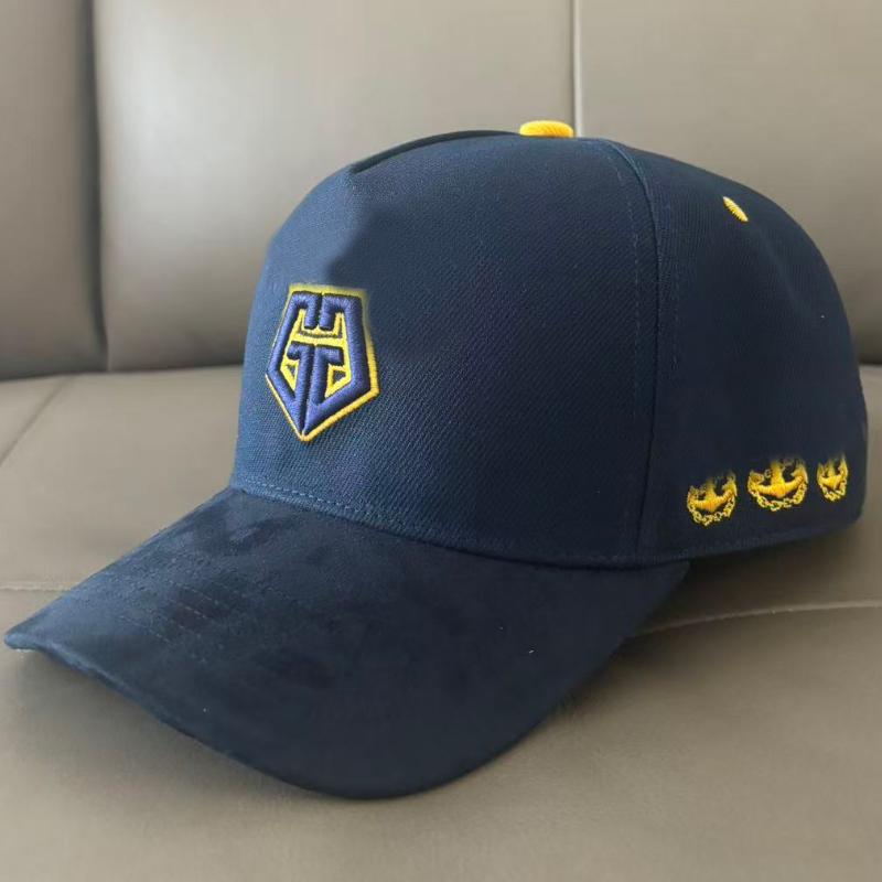 Manufacturer  Polyester 3D Puff Embroidery Curved Brim Snapback Baseball Cap Structured Suede Custom 5 Panel Hats Embroidery