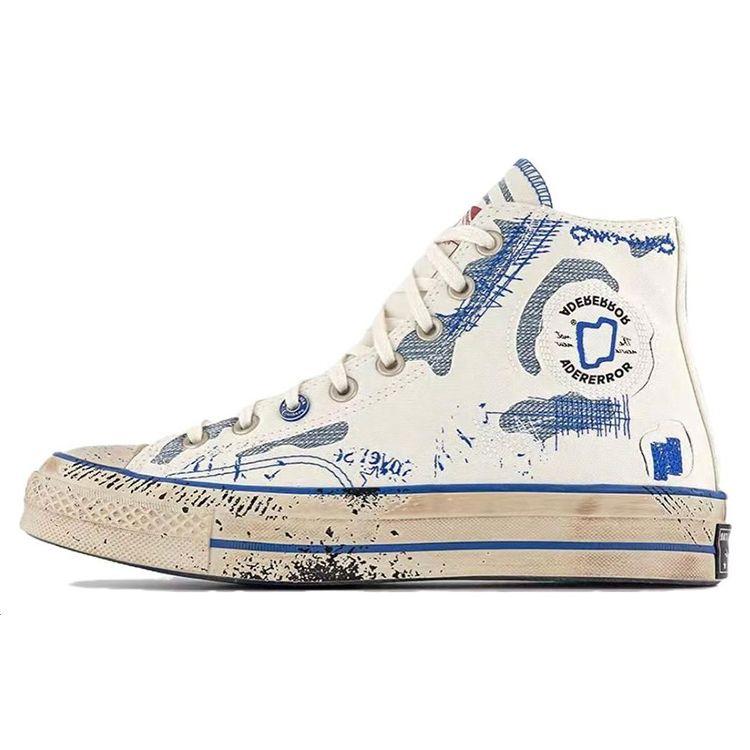 ADER ERROR x Converse Chuck 70 High Create Next: The New Is Not New - кроссовки унисекс из 2-й коллекции бело-синие Imperial-Blue A05351C