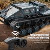Remote Control Tank, 2.4GHz All Terrain 360 Degrees  Rotating Stunt Toy Vehicle with LED Lights, Off Road Tracked Car