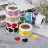 500Pcs/Roll Portable Seal Labels Package Label Sticker Mark Universal Love Heart Shaped