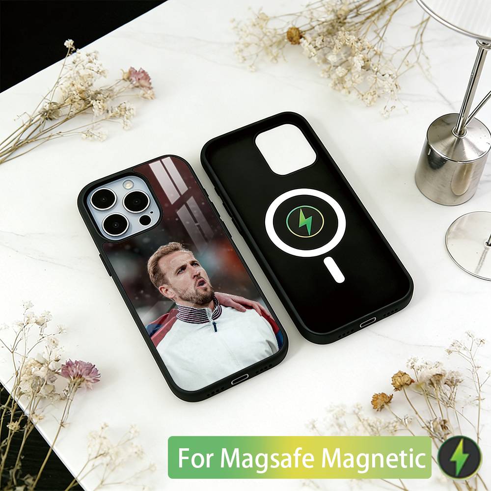 Football Star H-Harry Kane Phone Case For iPhone17,16,15,14,13,12,11 Plus,Pro Magnetic For Magsafe Wireless Charging