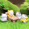 Миниатюрная фигурка кошки из смолы Yousheng, микро-статуэтка мультяшного кота, крошечные животные, поделки для DIY, мшистый пейзаж, кукольный домик, декор для сада, топпер для торта на день рождения