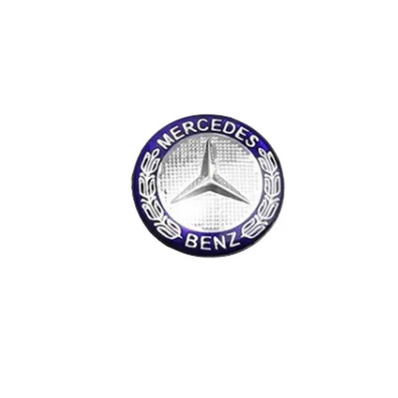 AABGT1 Aluminum 29mm Car Multimedia Knob Badge Stickers for Mercedes Benz W124 W140 W163 W202 W203 W204 W205 CLA CLK CLS GLA GLC