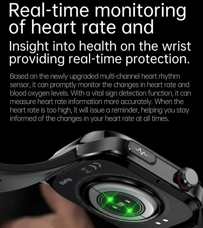 2025 New Uric Acid Blood Lipids Smart Watch Men ECG+PPG Blood Pressure Blood Oxygen Bluetooth Call Health Smartwatchs for IOS Android