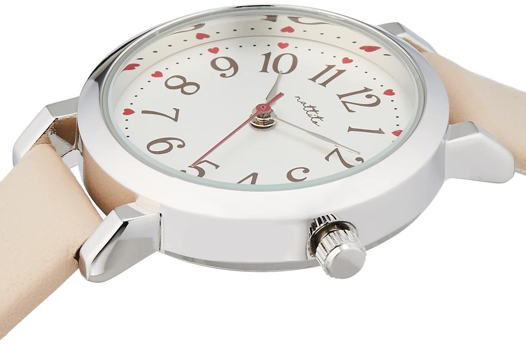 Fieldwork Lovely Analog Silver with Leather Beige Watch, Strap, GY044-1, Women's,