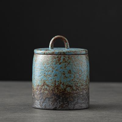 Винтажный каменный чайник с крышкой, керамическая герметичная банка для хранения продуктов, чайник для пуэра, кухонная бутылка для хранения орехов и конфет, контейнер для пищевых продуктов