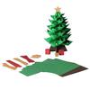 DIY Paper Christmas Tree Handmade Origami Tree Kit Fold 3D Christmas Paper Craft Set Holiday Desk Decoration for Craft Lovers Adults