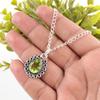 Heart Chakra Natural Peridot Sterling Silver Engagement Gift New Pendant Jewelry PP-26-4