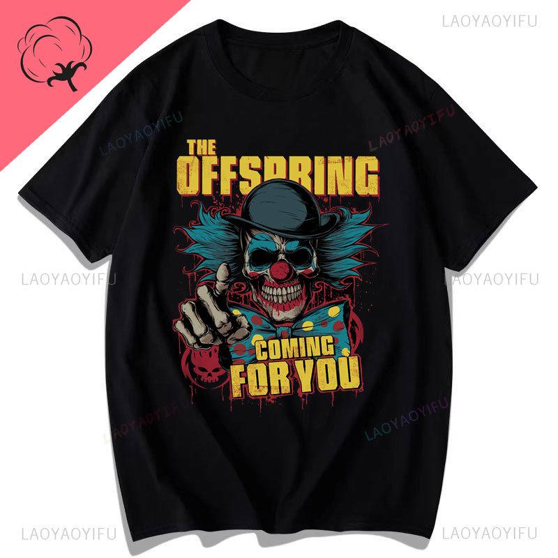 Футболка The Offspring Тур Бразилия Supercharged 2025 Панк-группа Camiseta Camisa Печатная футболка Хлопок Винтаж Круглый вырез Уличная одежда Рубашка