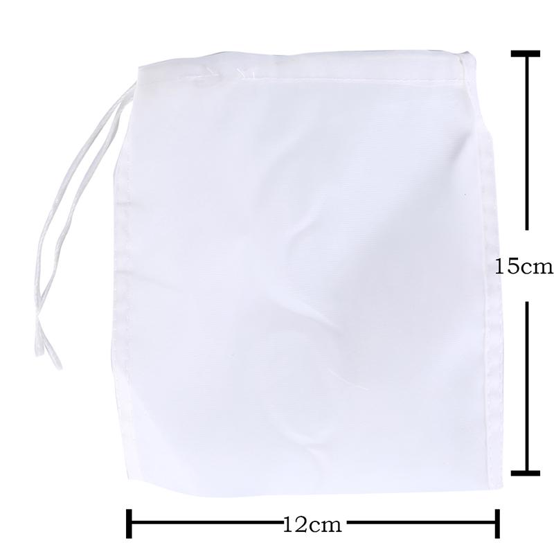 1 Reusable Nylon Mesh Filter Bag For Food Nut Milk Tea Juice Brewing Wine