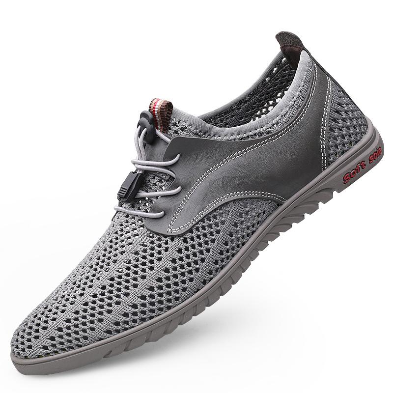 Модные Новые Мужские Кроссовки Высокого Качества Дышащая Сетка Повседневная Обувь для Мужчин Обувь Легкий Комфорт для Ходьбы Вулканизированная Обувь для Вождения