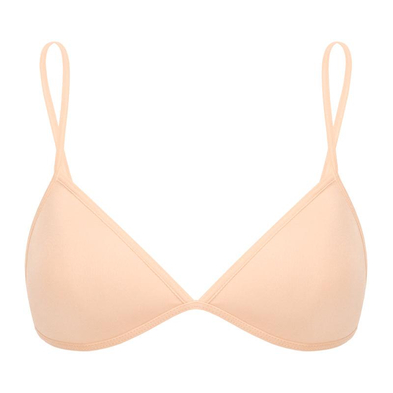 FINETOO Sexy Thin Seamless Bras Women Triangle Cup Underwear Female Beauty Back Front Buckle Bra Cross Straps Tops Lingerie