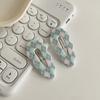 Zinc Zinc Alloy Cloud Hair Clip Candy Color Korean Style Hairpin Sweet Plaid Hair Clip  Party