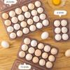 Plastic Egg Storage Box 6/15/24 Grids Space Saving Refrigerator Egg Organizer with Lid Anti-collision Egg Protector for Kitchen