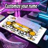 Custom Name Personalized Garfield Pattern Mousepad, Laptop PC Desk Mat, Decorative Desk Mat for Home Keyboard Pad Gift
