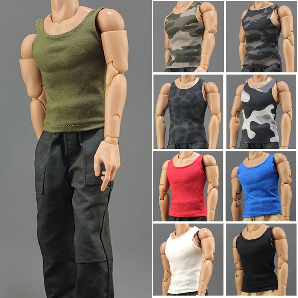 Tops Soldier Figure Accessory Soldier Casual T-shirt Doll Sports Bottom 1/6 Miniature Clothing