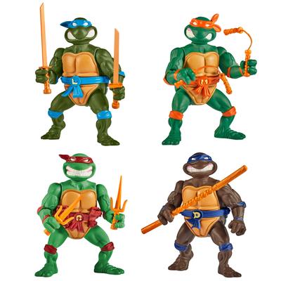 Черепашки-ниндзя Playmates Toys Черепашки-ниндзя Классические 4-дюймовые черепашки Набор из 4 фигурок 81324