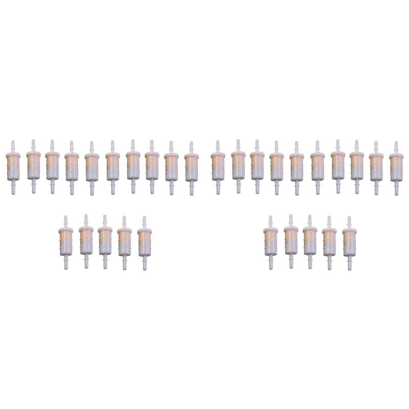 A16P-30Pcs 8Mm 5/16Inch Fuel Filter For Mercury Marine Outboard Engine 35-879885T 35-879885Q 30-400Hp Gas Water Separator