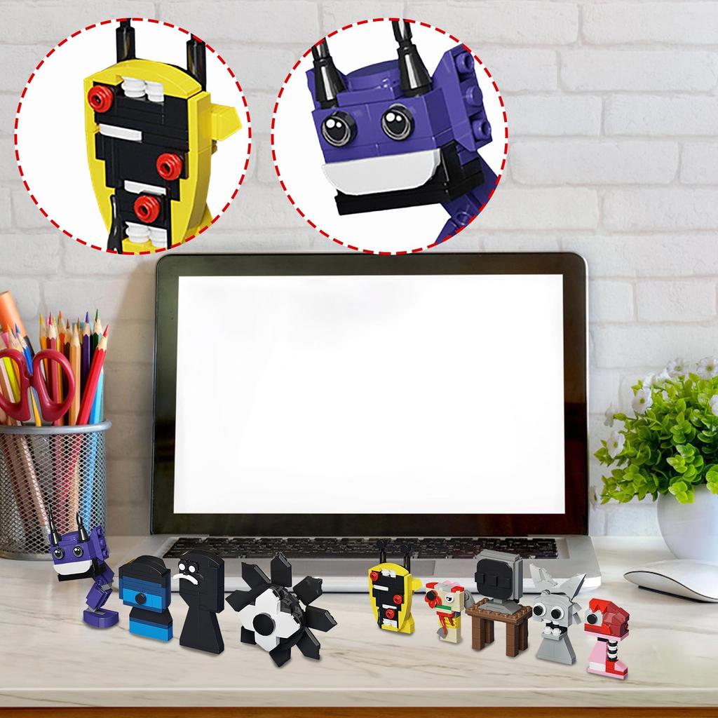 Набор игрушечных блоков-головоломк с мелкими частицами сцены