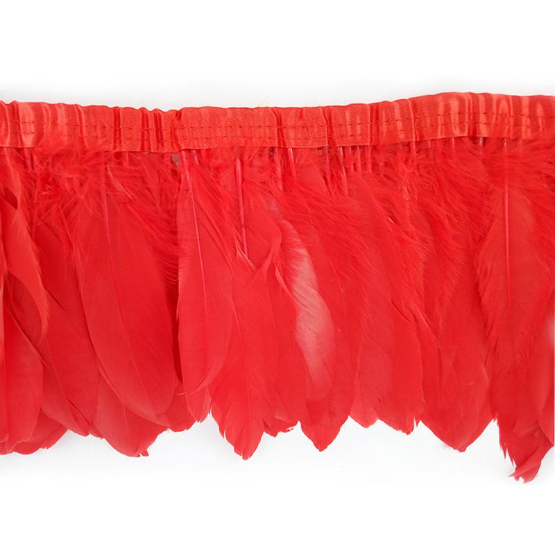 2-10 ярдов бахрома из куриных перьев отделка 10-15 см карнавальные аксессуары свадебный центральный элемент для декора шитье своими руками плюмас