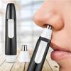 Electric Nose & Eyebrow Trimmer - Compact Shaving Device and Scissors for Nose Hair Grooming