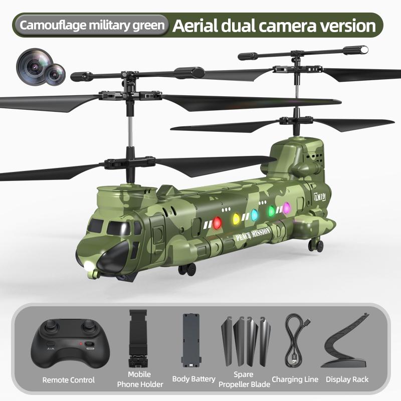 Non-Toxic Rc Helicopter With Camera 2.4G Remote Control Aircraft Fpv Drones 4Ch Hd Aerial Pography Airplane Toys For Children Adult Gifts