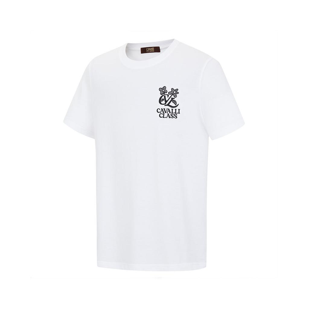 Men's Fashion Flower Pattern Short-Sleeved T-Shirt