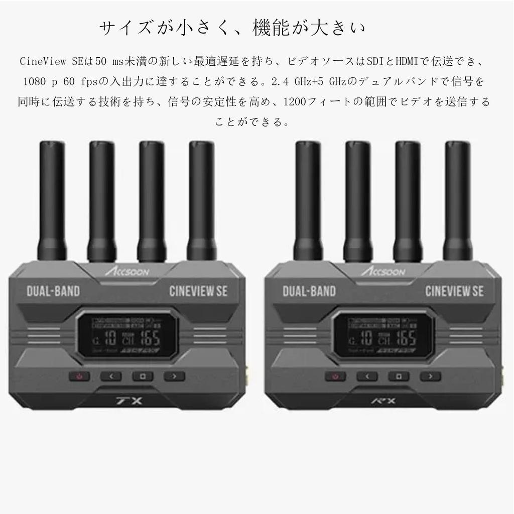 ACCSOON CineView SE SDI HDMI Беспроводная система передачи видеосигнала Передатчик Приемник Установите секунды низкая задержка дальность передачи 1080p 60 кадров в секунду двухдиапазонный