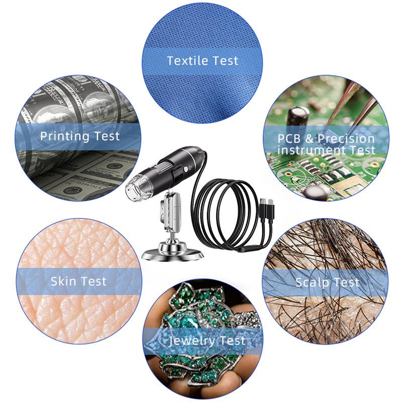 1600X 1000X 500X Цифровая камера для микроскопа USB-микроскоп 1080P HD-микроскоп для пайки лупа ремонт сотового телефона