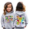 Детская мода повседневная верхняя часть с принтом музыкальной игры пуловер свитшот